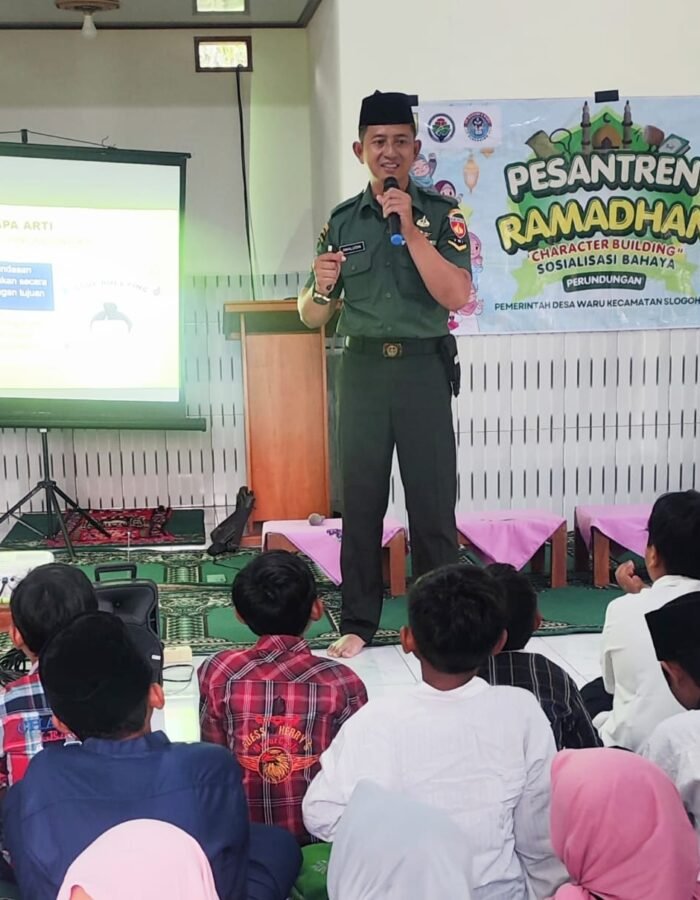 Cetak Generasi Anti-Bullying, Serda Awaludin Tanamkan Karakter di Pesantren Ramadhan SDN 2 Waru