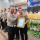 Rakor Lintas Sektoral Operasi Ketupat Semeru 2026, Kasatlantas Polres Kediri Kota Terima Penghargaan