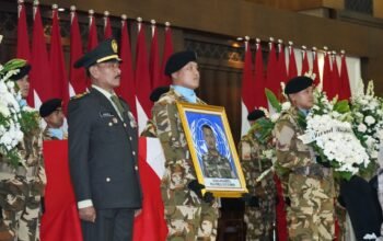 Kasad Pimpin Pelepasan Tiga Jenazah Prajurit TNI Satgas UNIFIL