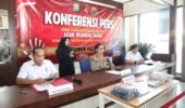 DITRESKRIMUM POLDA KEPRI GELAR KONFERENSI PERS TINDAK PIDANA PERSETUBUHAN TERHADAP ANAK DIBAWAH UMUR