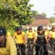 Gowes Ceria, Personel Polres Kediri Jaga Kebugaran di Tengah Tugas