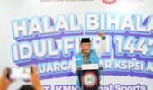 Halal Bihalal dengan Buruh, Kapolri Komitmen Perkuat Soliditas dengan Buruh, Ciptakan Iklim Investasi Kondusif