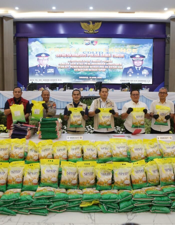 Polda Jatim Bongkar Praktik Beras SPHP Oplosan, Tersangka Asal Probolinggo Diamankan