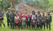 Bersama Rakyat TNI Kuat, Satgas Yonif 521/DY Bersama Warga Siapkan Lahan Gereja GIDI Pasmus Muaranawa