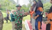 Kodim 0306/50 Kota Beserta unsur Pemerintah Daerah Bersama Masyarakat Memperingati hari Bumi