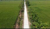 Jalan Sawah “Bak Arena Balap”, Hadiah TMMD ke – 128 Kodim Sragen untuk warga