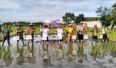 Polri Hadir di Tengah Petani, Percepatan Tanam di Kaliombo Perkuat Ketahanan Pangan