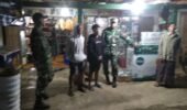 Patroli Malam Koramil Karangtengah Perkuat Rasa Aman Warga