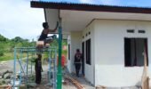 Pengecatan RTLH TMMD Ke-128 Kodim 1801/Manokwari Masuki Tahap Finishing