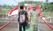 Tasyakuran Jembatan Garuda Dan Perintis Garuda, Dandim 0808/Blitar Bersama Forkopimcam Permudah Akses Mobilitas Warga
