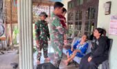 Pelukan Hangat di Tengah Tugas, Praka Alfian Temui Buah Hatinya