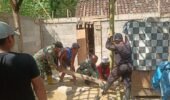 Satgas TMMD Tak Kenal Lelah, Rumah Ibu Manisri Perlahan Berubah Jadi Hunian Layak