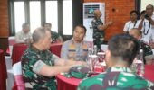 Dampingi Pangdam V/Brawijaya, Kapolres Kediri Dukung Yonif Teritorial untuk Stabilitas dan Kesejahteraan Warga