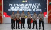 Polres Kediri Kota Lepas 50 Siswa Latja Diktuk Bintara Polri 2026, Kapolres Tekankan Integritas dan Pelayanan Humanis