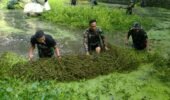 Babinsa Ngadirejo Bersama Warga Gelar Kerja Bakti di Wisata Rohani Goa Maria Sendang Rejo