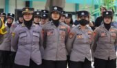 Polwan Polres Kediri Kota Tampil Humanis dalam Pengamanan Laga Persik Kediri vs Persija Jakarta