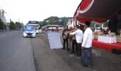 Kawal Ribuan Buruh ke Nganjuk, Polres Kediri Amankan Perjalanan Menuju Peresmian Museum Ibu Marsinah