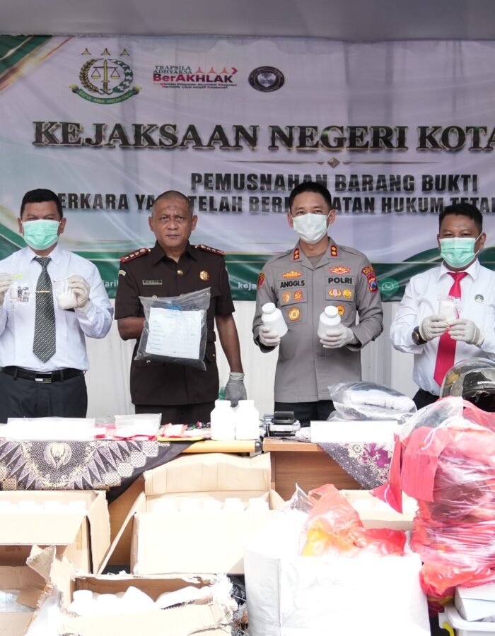 Barang Bukti 51 Kasus Dimusnahkan, Aparat Penegak Hukum Perkuat Komitmen Berantas KejahatanKEDIRI KOTA – Kejaksaan
