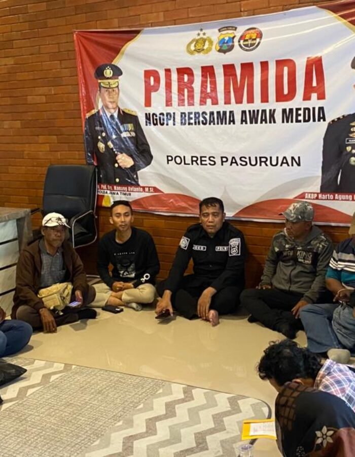 Ngopi Bareng Awak Media, Polres Pasuruan: Media Punya Peran Vital dalam Kinerja Kepolisian