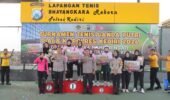 Turnamen Tenis Ganda Putri Piala Kapolres Kediri 2026 Tuntas, Sportivitas Jadi Sorotan