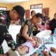 Peduli Tumbuh Kembang Generasi Papua, Satgas Swasembada Yonif 643/Wns Koops TNI Habema Gelar Posyandu Balita