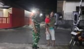 Pastikan Wilayahnya Aman, Babinsa Koramil Selogiri Aktif Patroli Malam Hari