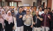 Polantas Menyapa : Polres Gresik Gandeng Guru Tanamkan Budaya Tertib Lalu Lintas Sejak Dini