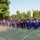 Tumbuhkan Disiplin Dan Jiwa Korsa Sejak Dini, Babinsa Plosokerep Latih PBB Siswa Baru SMPN 8 Blitar