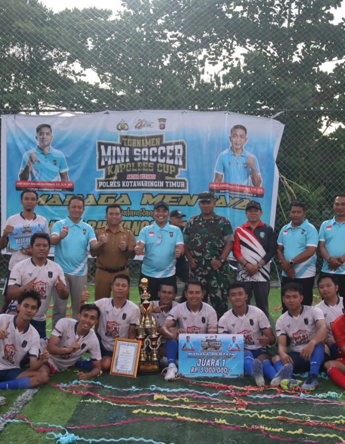 Kapolres Kotim Dan Forkopimda Hadiri Final Sekaligus Penutupan Pertandingan Mini Soccer.