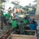 Danramil 03 Serengan Terjun Langsung & Semangati Satgas TMMD, Ormas, Warga Dalam Pengecoran Begesteng Sasaran Saluran Air
