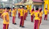 Jaga Kebugaran dan Soliditas, Polres Kotim Gelar Olahraga Pagi