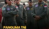 PANGLIMA TNI TINJAU KESIAPAN ALUTSISTA DEMO UDARA HUT KE-81 RI