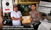 Yusnizar Adukan Konten TikTok @wartamedia2, Serahkan Satu Flashdisk Bukti Elektronik