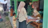 Tingkatkan Kesehatan Anak Dan Cegah Stunting, Serda Fiyan Setyadi Dampingi Posyandu ILP Di Desa Kebon Agung