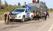 Respon Cepat Kapolres Kotim Turun Langsung Pimpin Pemadaman Karhutla di Jl. Jaksa Agung Sampit