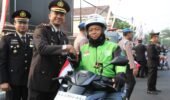 Merah Putih Berkibar di Jalan Kediri, Polres Kediri Kota Ajak Warga Kobarkan Semangat Kemerdekaan
