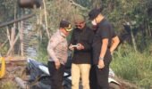 Kapolres Kotim Pantau Pemadaman Karhutla di MT Haryono Via Drone, Kabag Ops Pimpin Langsung Penanganan