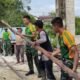 Perkokoh Kemanunggalan, Pos Kotis Satgas Yonarmed 13/Nanggala Bersama Warga Desa Sebindang Gelar Kerja Bakti Pembangunan Masjid Al-Hikmah