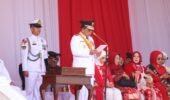 KAPOLDA KEPRI IKUTI UPACARA HUT KE-81 KEMERDEKAAN RI, PERKUAT SINERGI JAGA KEAMANAN KEPRI‎