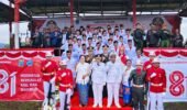 Semangat Kemerdekaan Republik Indonesia ke-81 Pos Kout Elelim Laksanakan Upacara Bendera Merah-Putih dan Gelar perlombaan