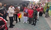 Babinsa Joyotakan Amankan Jalan Sehat Warga yang Dihadiri Wali Kota Surakarta