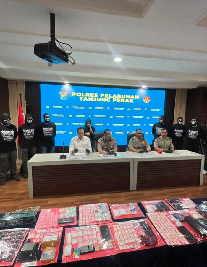 Operasi Tumpas Narkoba 2026, Polres Pelabuhan Tanjung Perak Amankan 27 Tersangka dan Sita 1 Kilogram Sabu