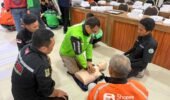 Polres Mojokerto Kota Bekali Driver Ojek Online Keterampilan PPGD untuk Penyelamat di Jalan