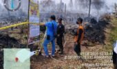 Satreskrim Polres Kotim Naikan Kasus Kebakaran Lahan di Desa Camba Ke Tahap Penyidikan