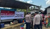 Polresta Sumenep Salurkan Bantuan Air Bersih untuk 440 KK di Desa Gendang Barat