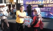 Olahraga Bersama hingga Baksos untuk Ojol Semarakkan HUT Lalu Lintas ke-71 Polres Kediri
