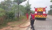 Polsek Nongsa Respon Cepat Aduan Masyarakat, Kebakaran Semak Belukar di Jalan Sambau Berhasil Dipadamkan