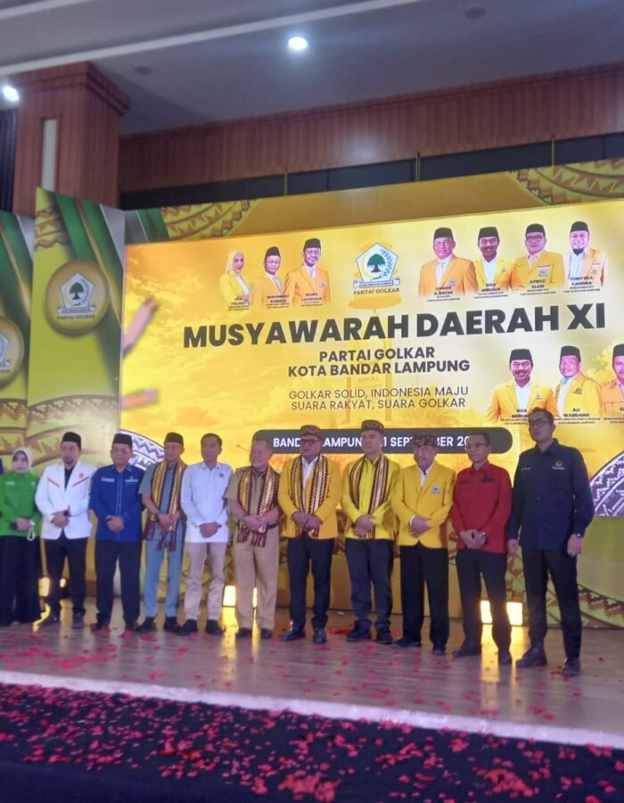 Musda XI Golkar Bandar Lampung Resmi Dibuka, Aprozi Alam Tekankan Program dan Target 2029
