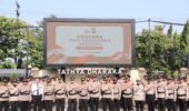 Momentum Hari Kesadaran Nasional, Polres Kediri Kota Mantapkan Kesiapan Hadapi Tantangan Tugas