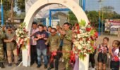 LAPANGAN BOLA VOLI SPARTA MUDA DAN POSKO MERAH PUTIH DI DESA TALES RESMI DIGUNAKAN